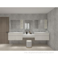 American Style White White Wood Bathroom Furniture Vanity